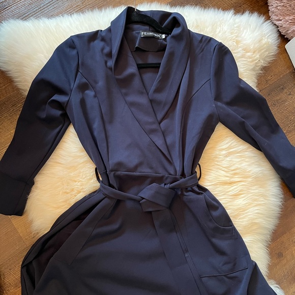 Blue navy dress size L - Picture 2 of 8